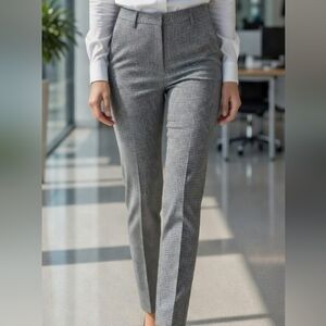 Banana Republic Women's Classic Gray Check Trousers